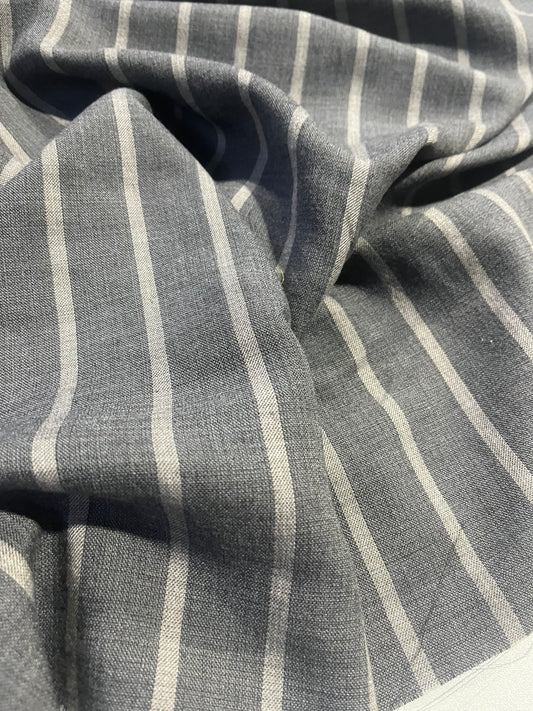 BRIAN 019 viscose/wool stripes