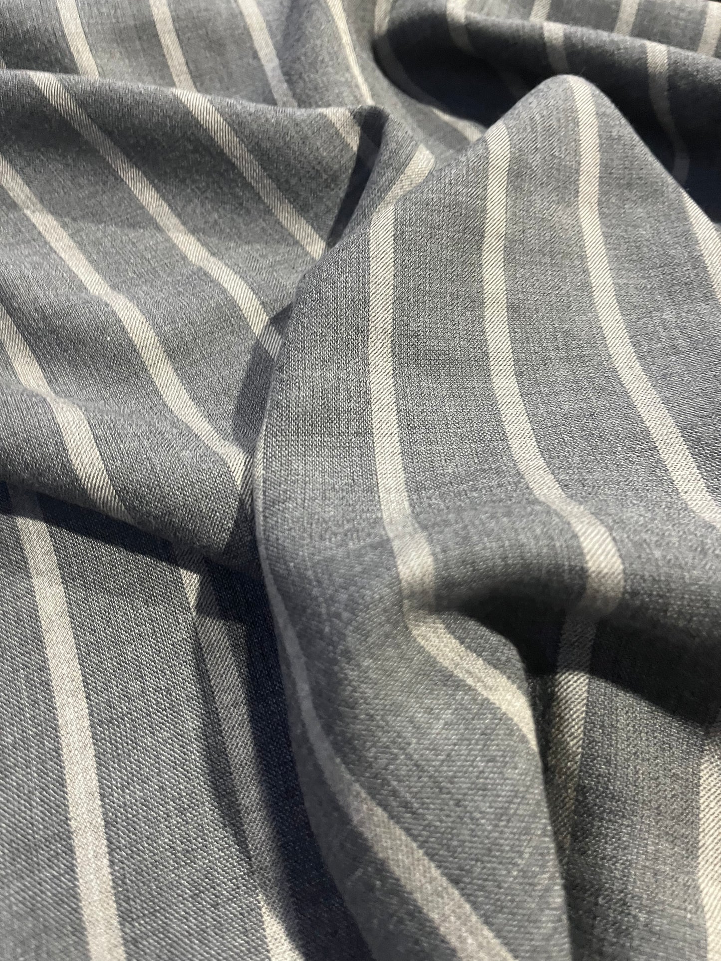 BRIAN 019 viscose/wool stripes