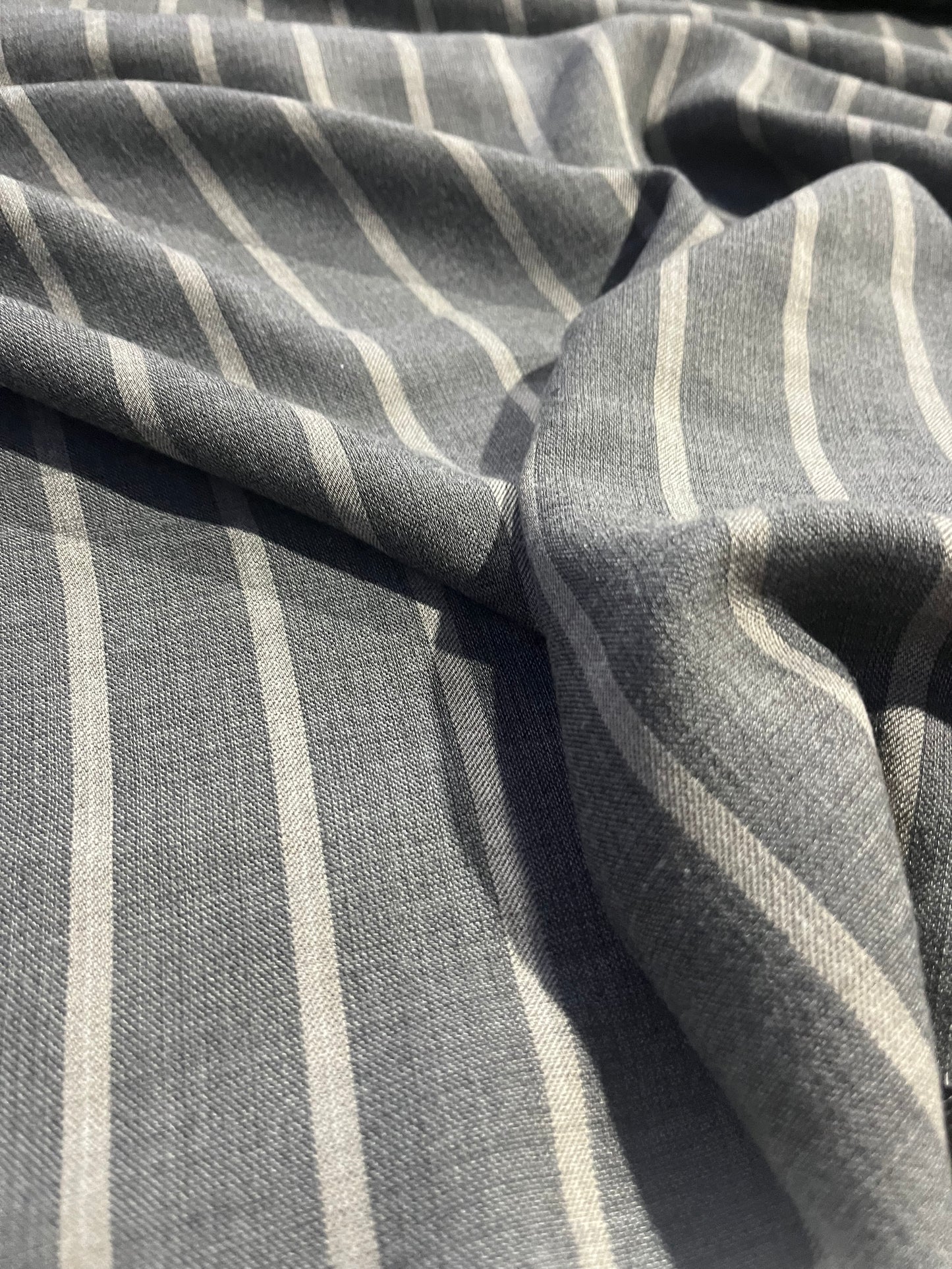BRIAN 019 viscose/wool stripes