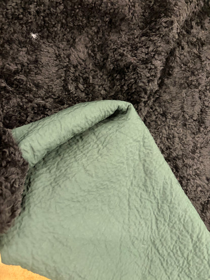 HAGRID 016 double face faux leather and faux fur black/green