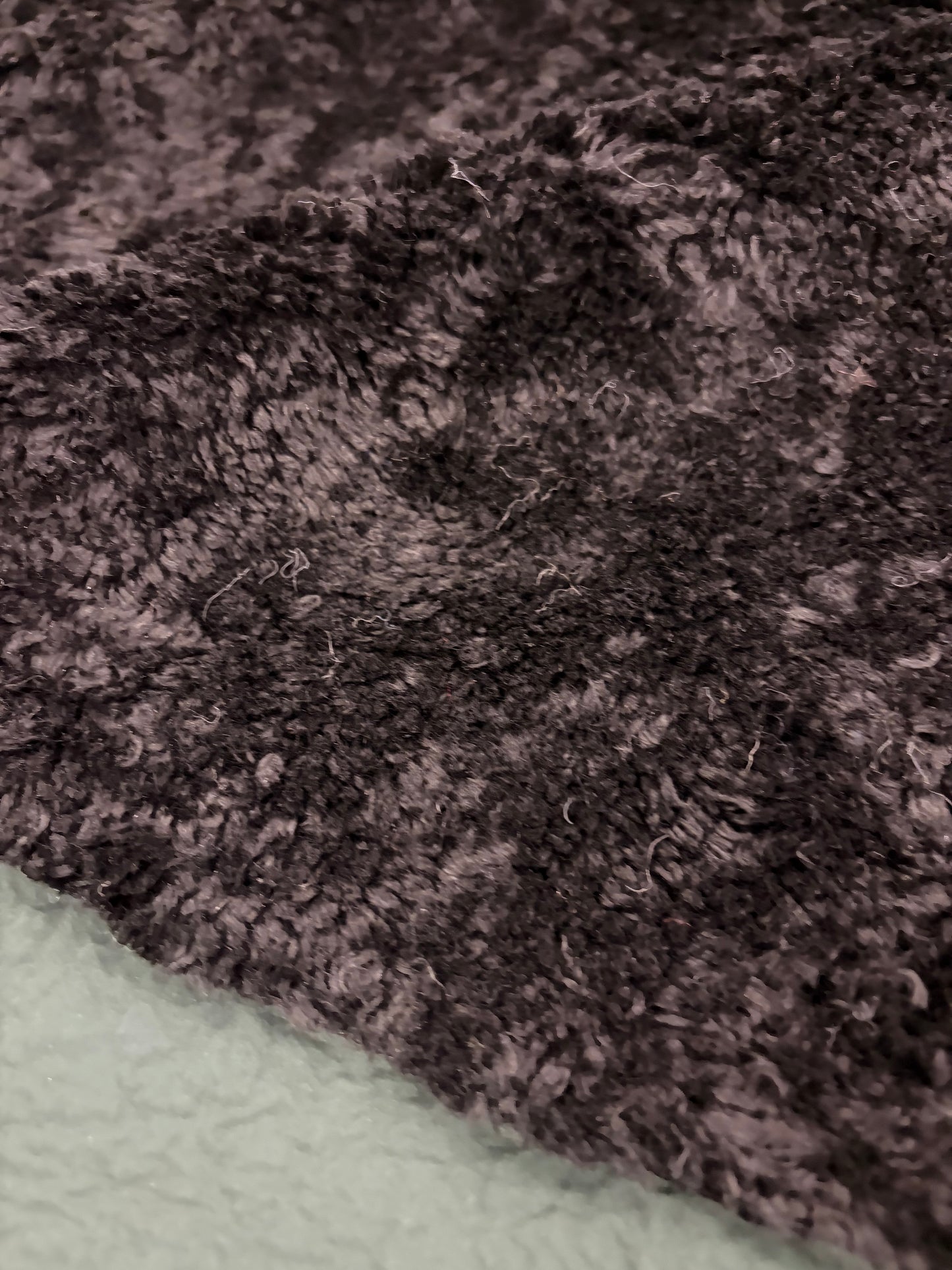 HAGRID 016 double face faux leather and faux fur black/green