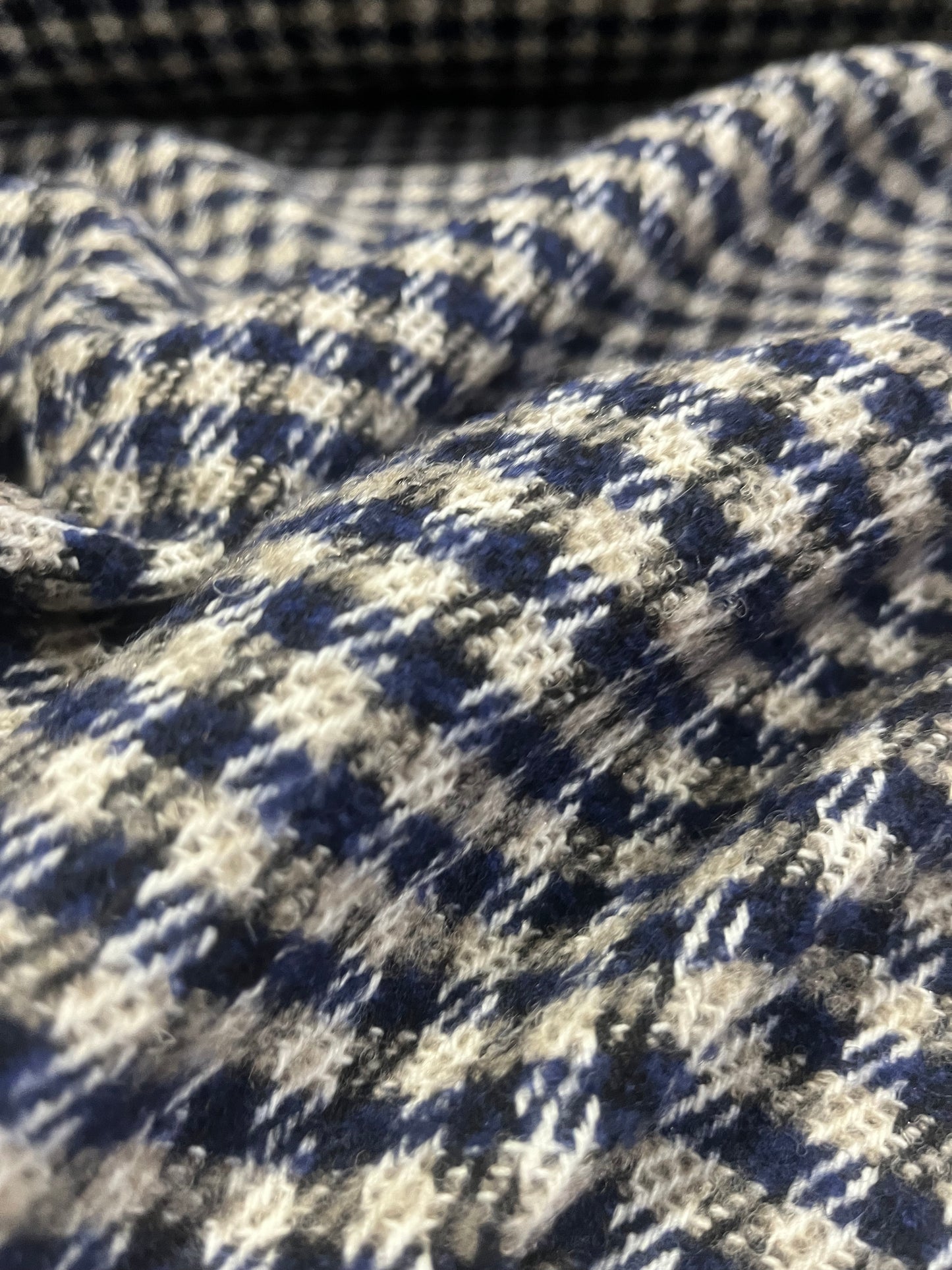 LC wooly 357 small check blue