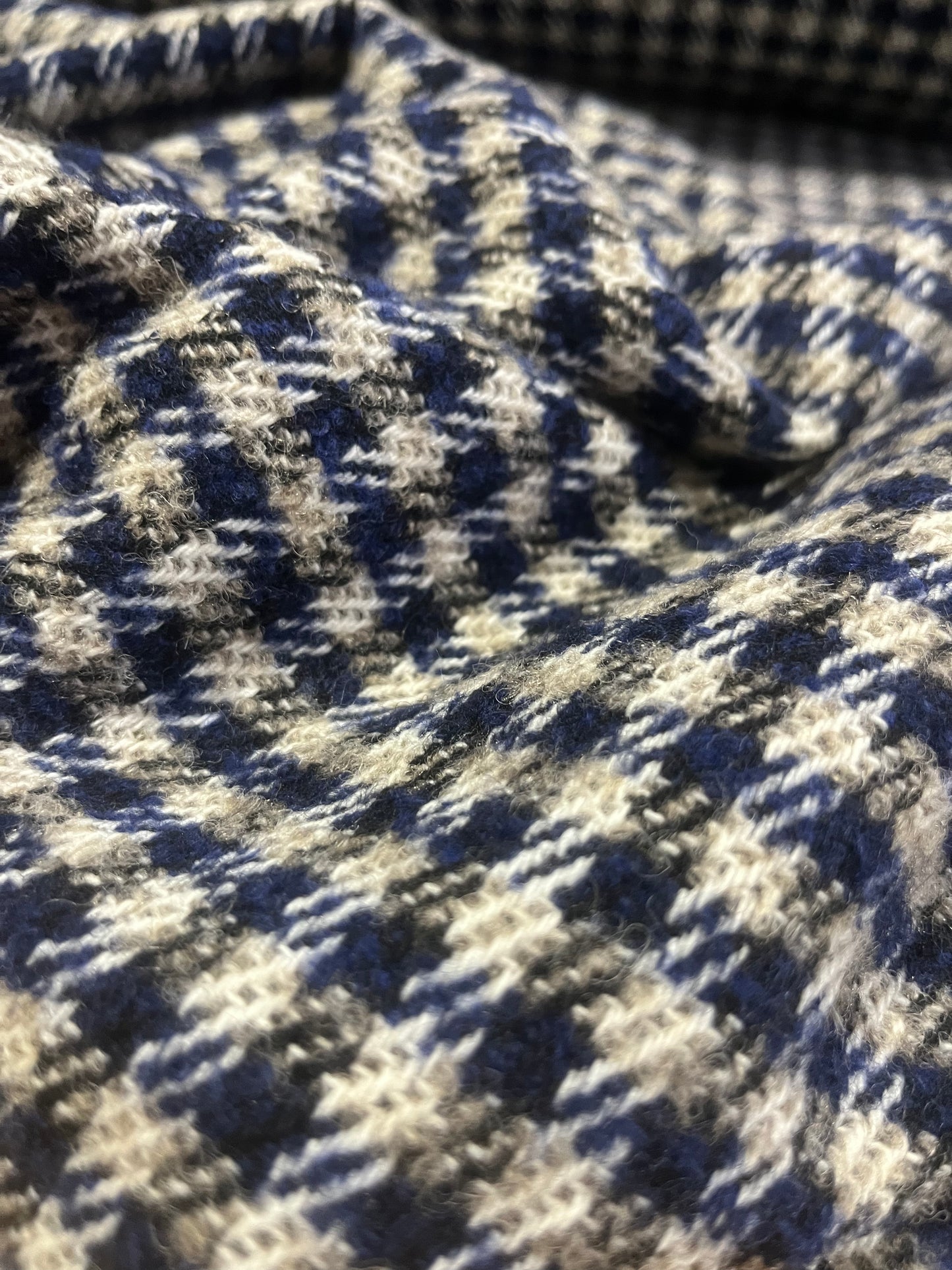 LC wooly 357 small check blue