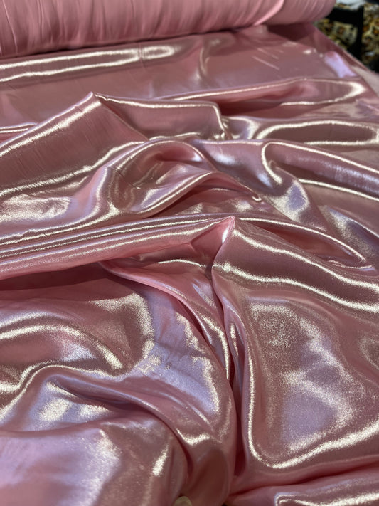 LUX intense pink shiny polyester fabric