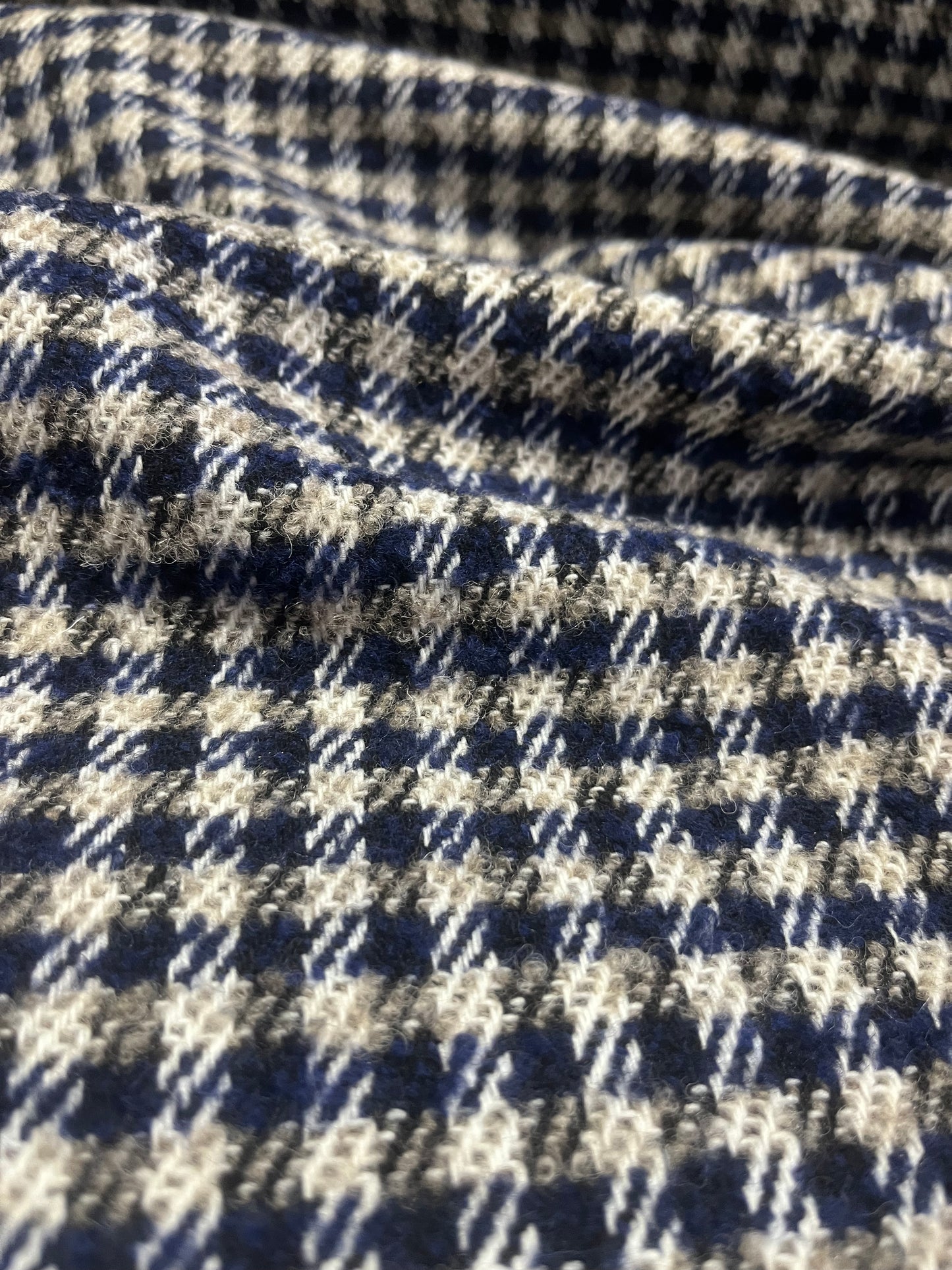 LC wooly 357 small check blue