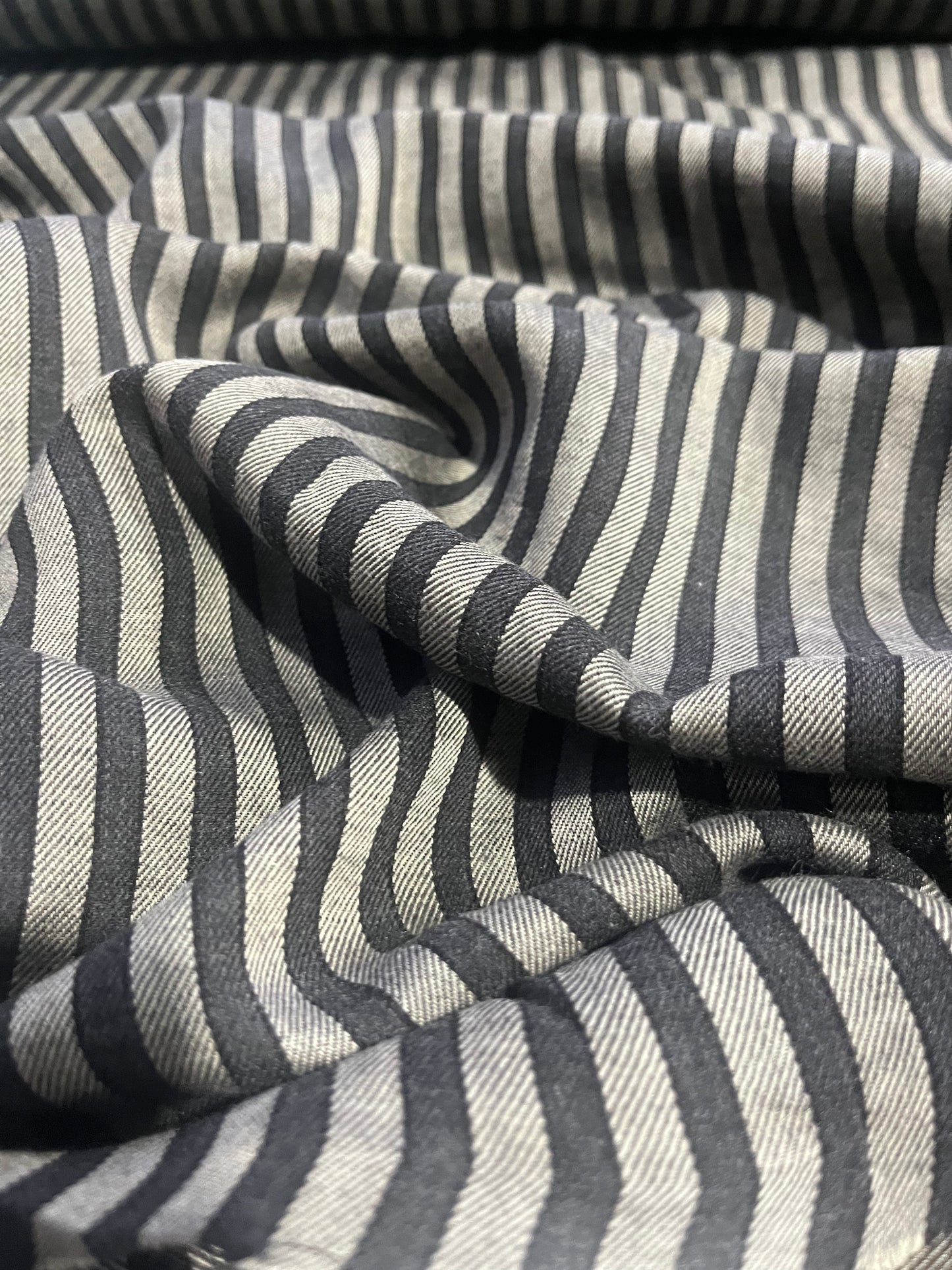 BRIAN 020 viscose/wool stripes