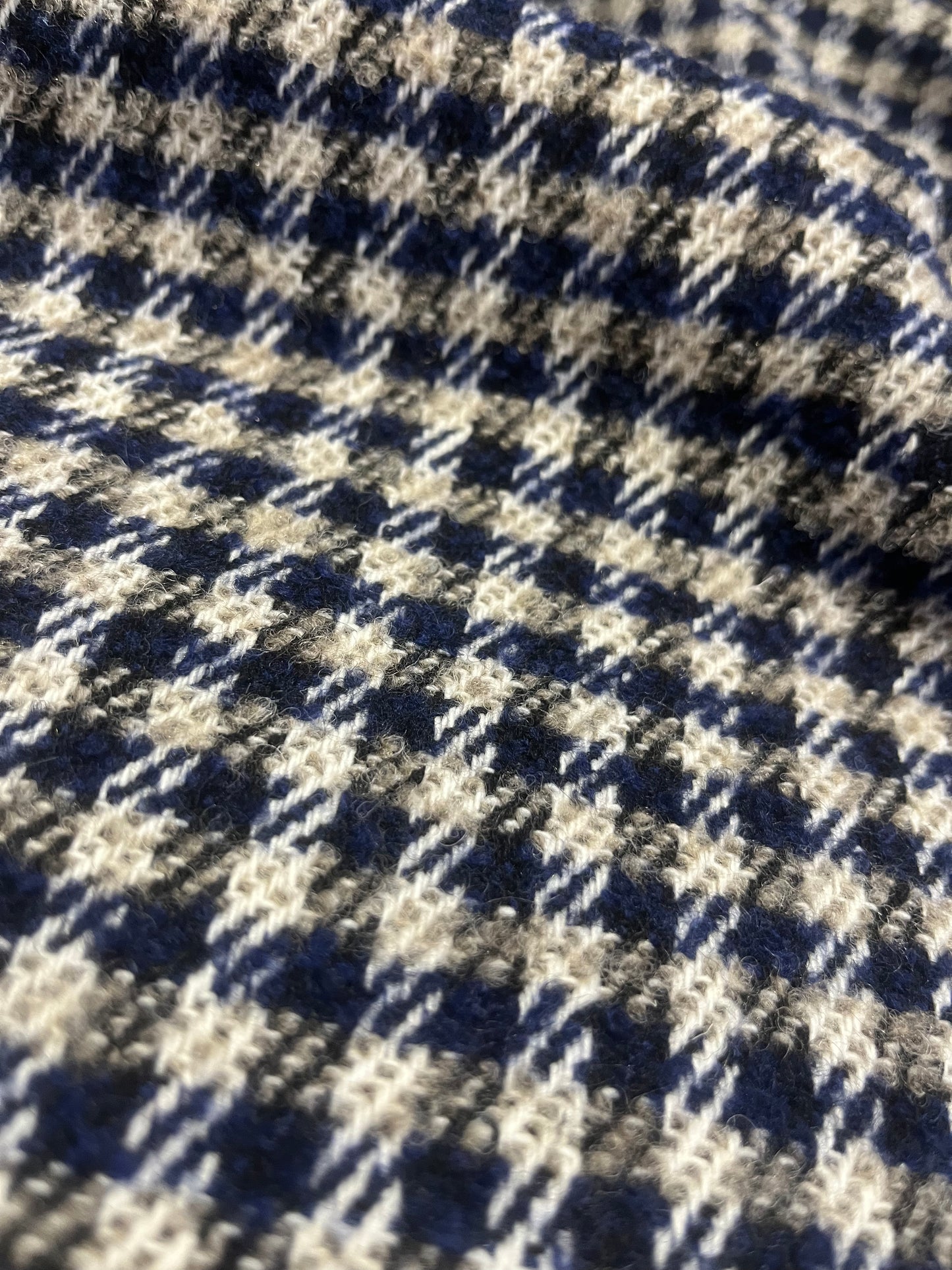 LC wooly 357 small check blue