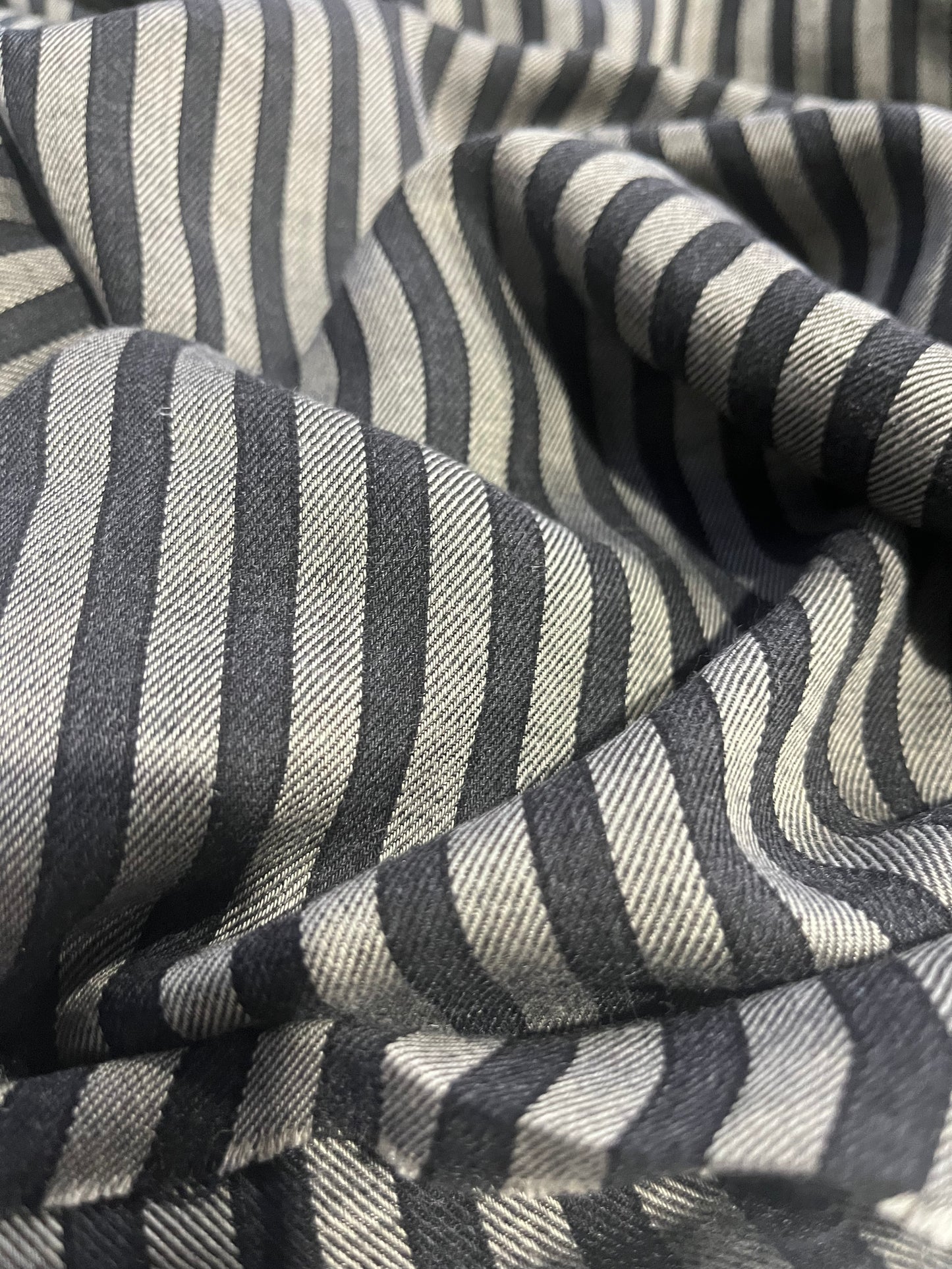 BRIAN 020 viscose/wool stripes