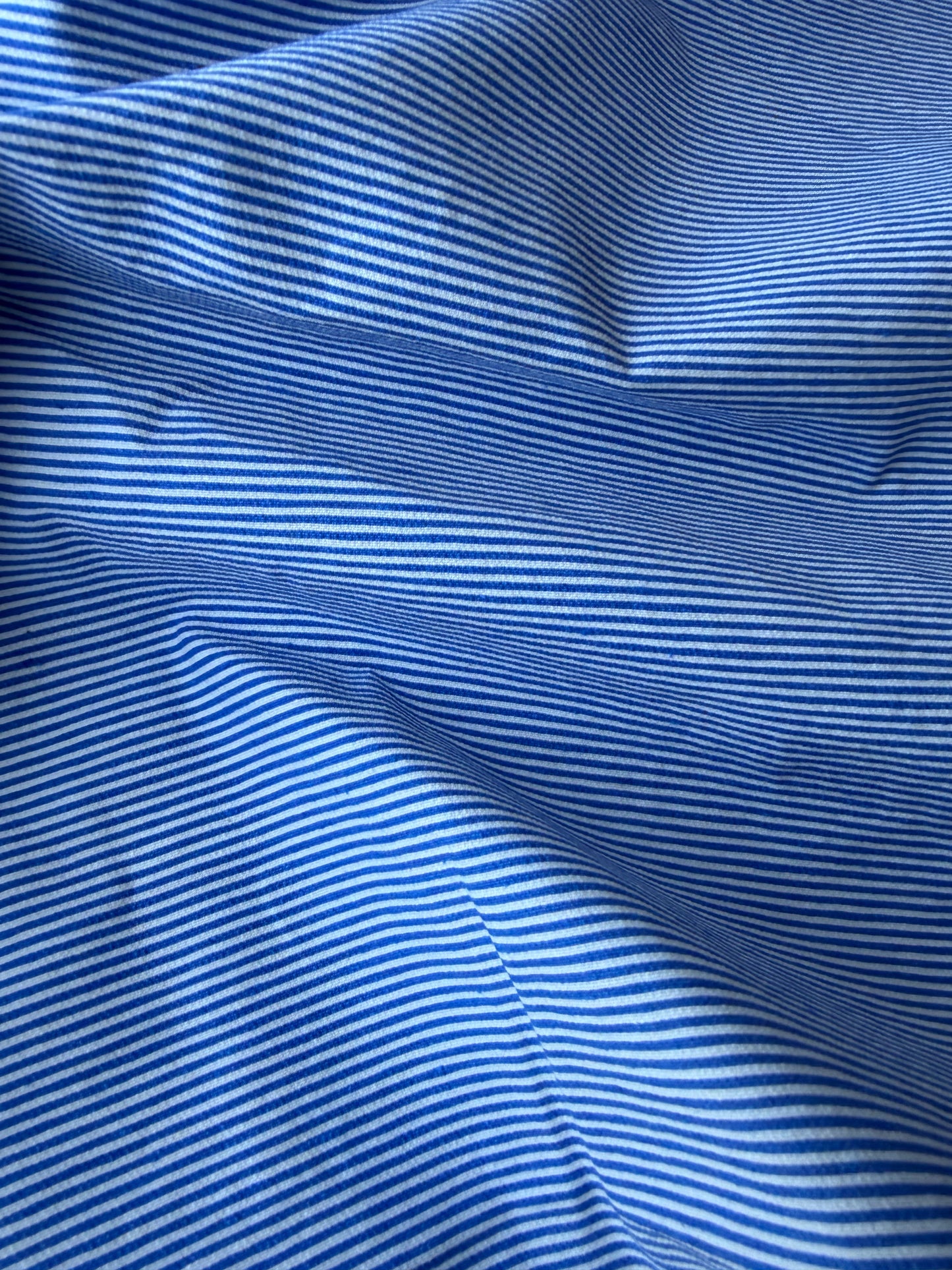 MOE 036 cobalt/white cotton pinstripe