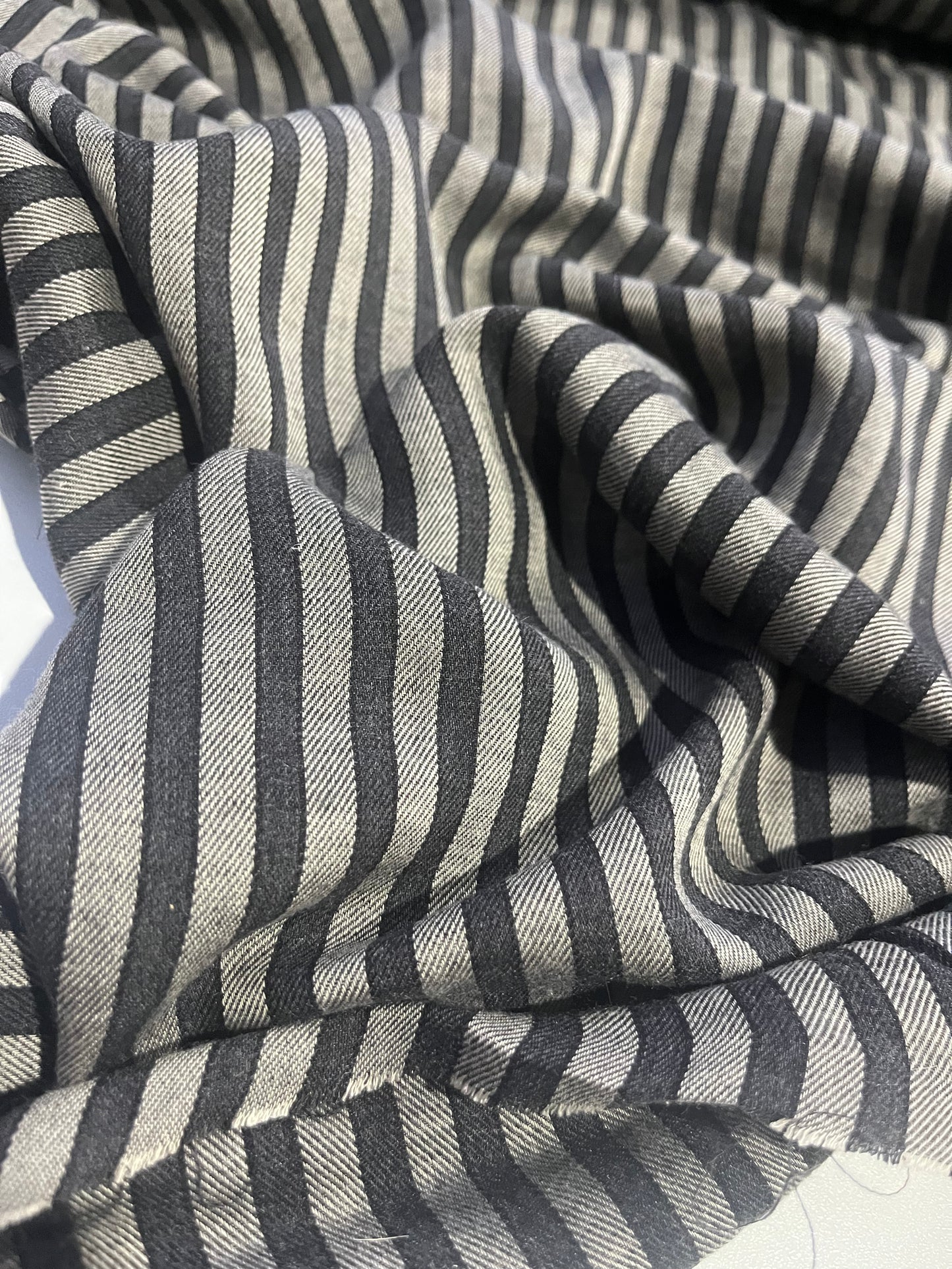 BRIAN 020 viscose/wool stripes