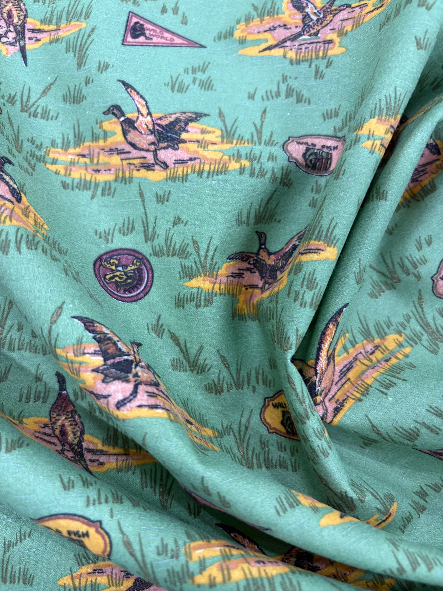 HAGRID 017 khaky printed  cotton bachette