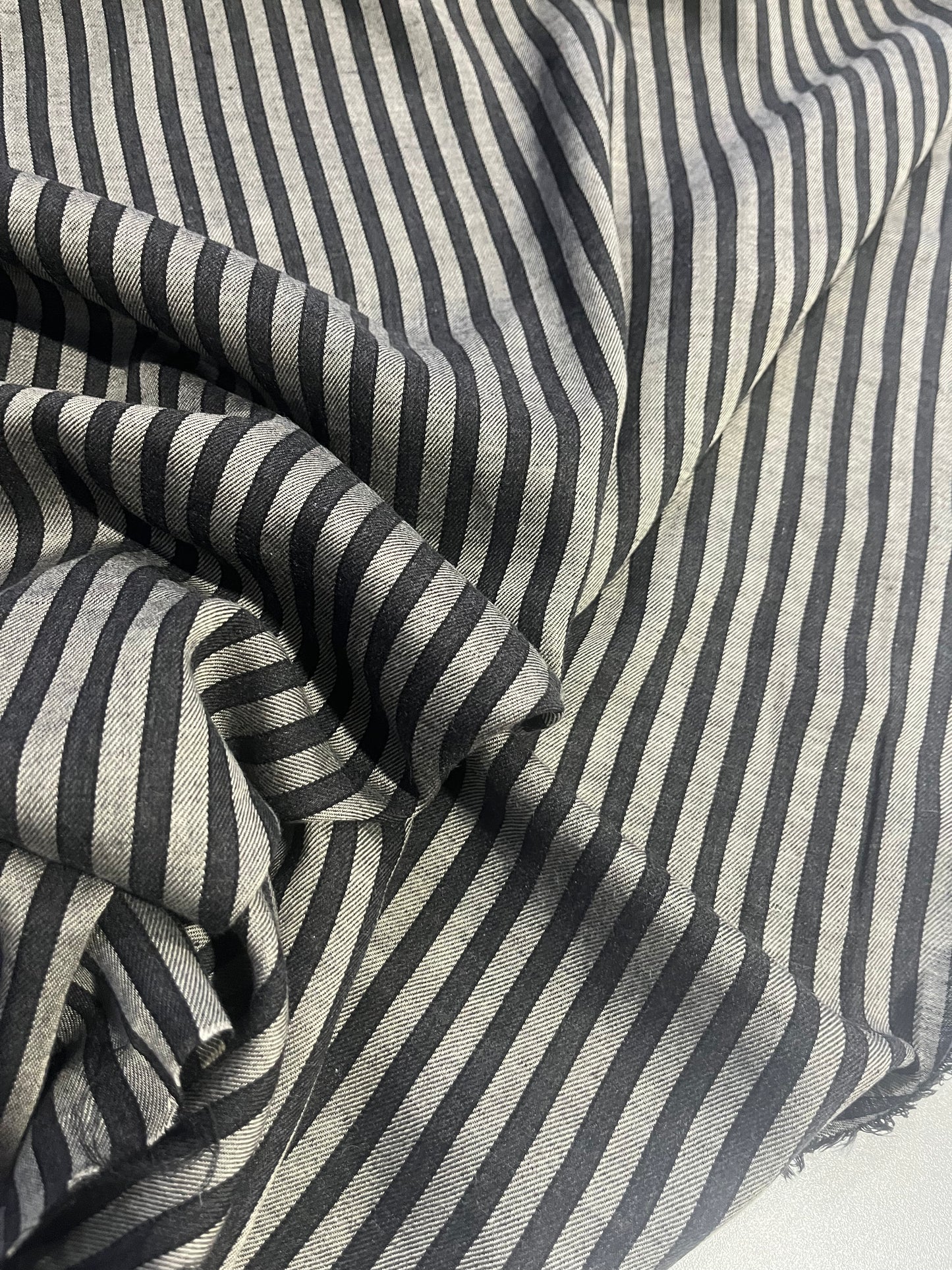 BRIAN 020 viscose/wool stripes