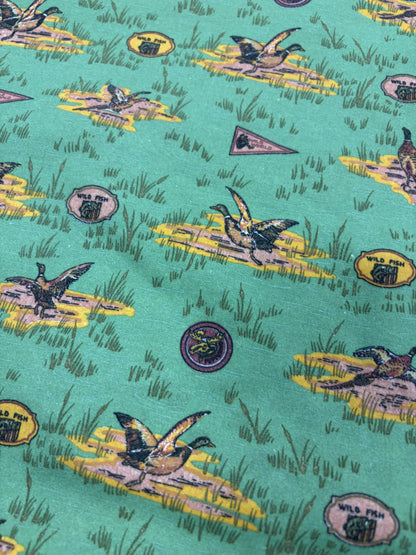 HAGRID 017 khaky printed  cotton bachette