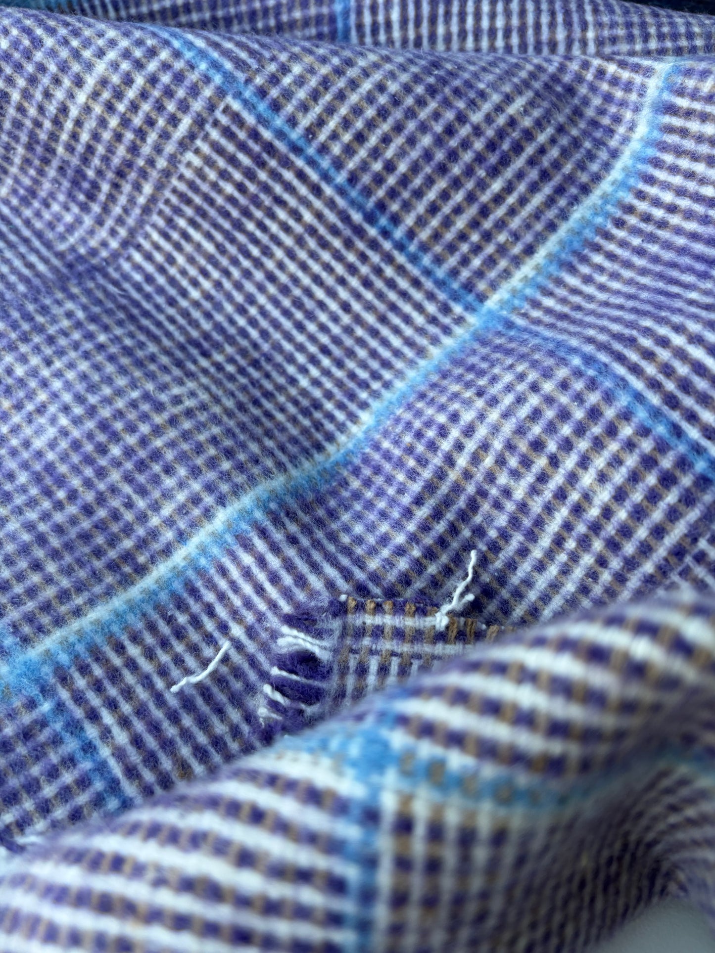 MOE 037 mauve  checkered heavy cotton tweed