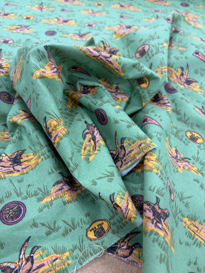 HAGRID 017 khaky printed  cotton bachette