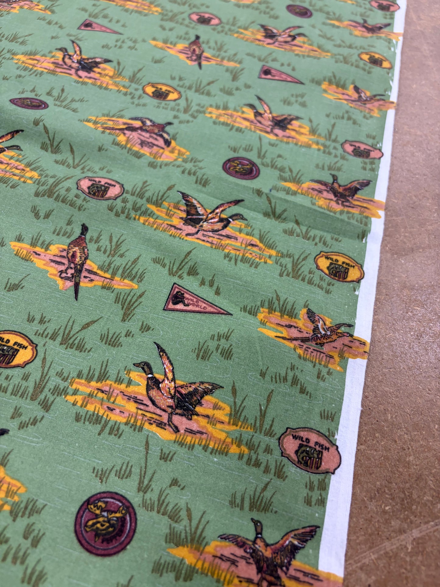 HAGRID 017 khaky printed  cotton bachette