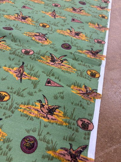 HAGRID 017 khaky printed  cotton bachette