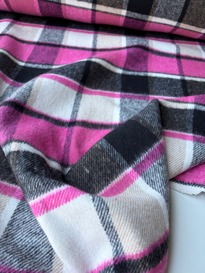 PC MOE 040 fuchsia checkered heavy cotton