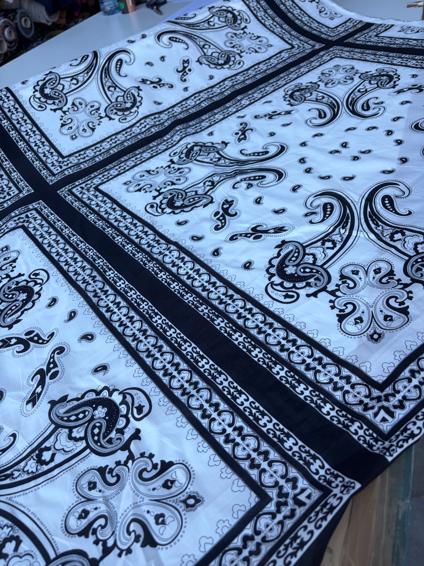 JOS 029 cotton voile foulard print