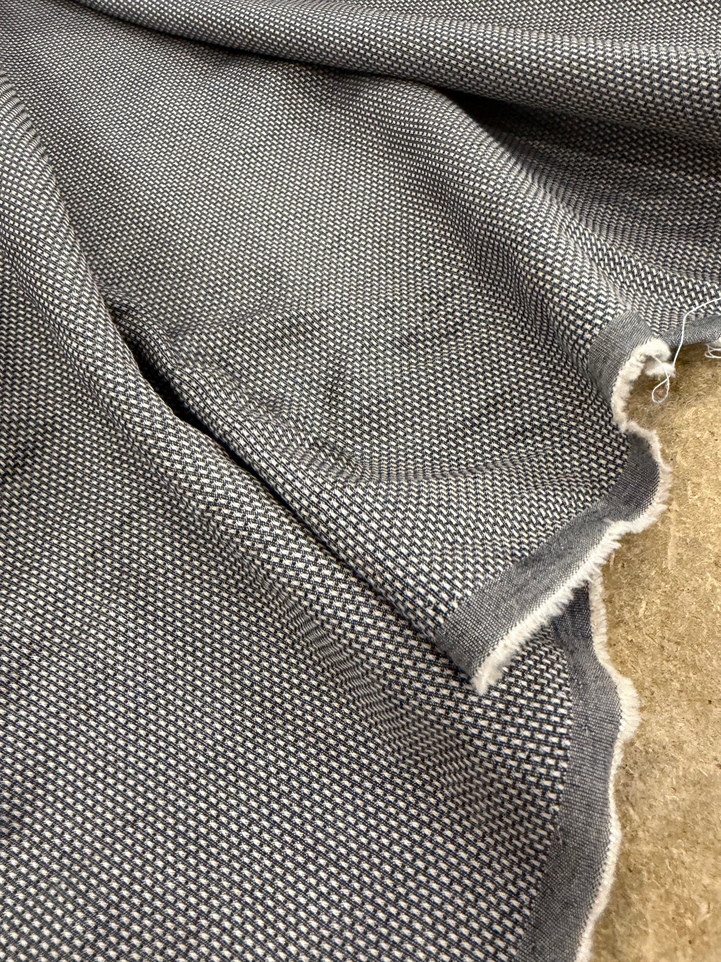 HAGRID 023 black/sand cotton colourwoven shirting jacquard