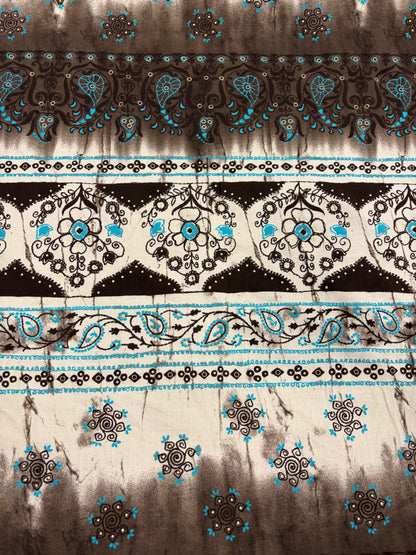 HAGRID 024 Boho style printed  cotton voile