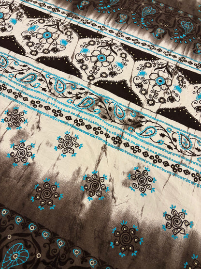 HAGRID 024 Boho style printed  cotton voile