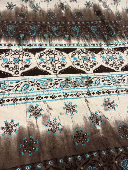 HAGRID 024 Boho style printed  cotton voile