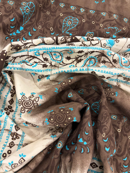 HAGRID 024 Boho style printed  cotton voile