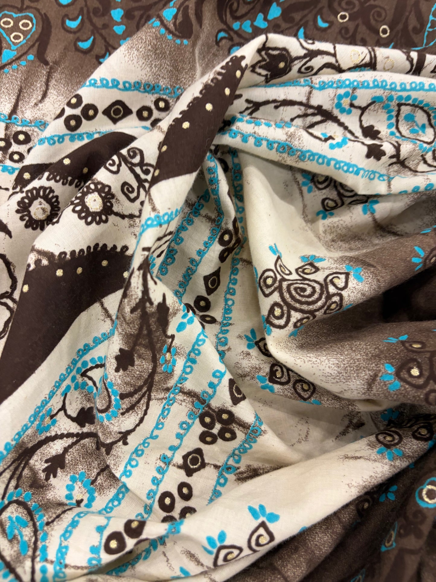 HAGRID 024 Boho style printed  cotton voile