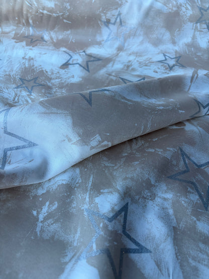 PC JOS 032 viscose print with silver stars