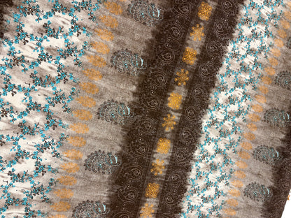HAGRID 025 Boho style printed  cotton voile