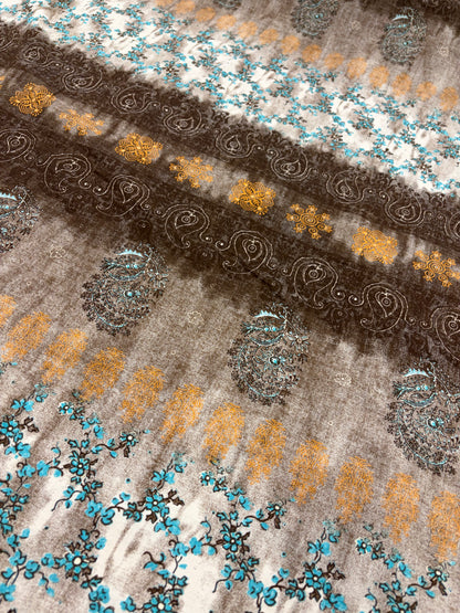 HAGRID 025 Boho style printed  cotton voile