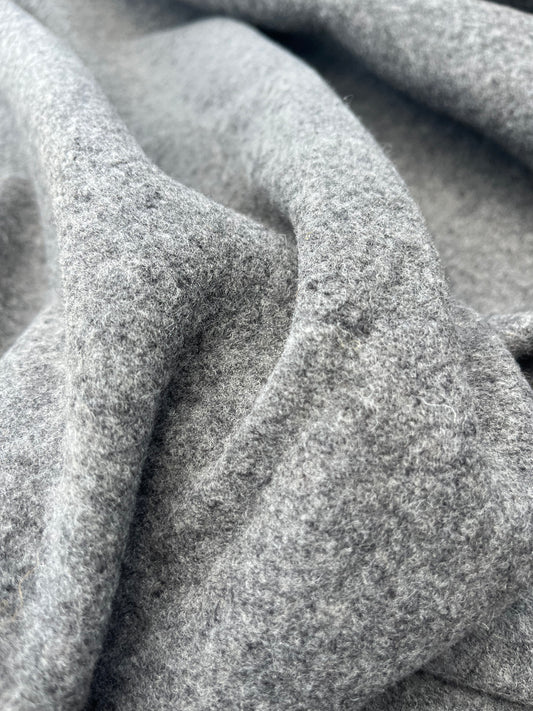 WOOLY 009 heavy wool jersey grey mélange