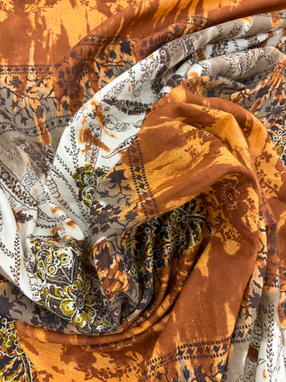 HAGRID 026 Boho style printed  cotton voile
