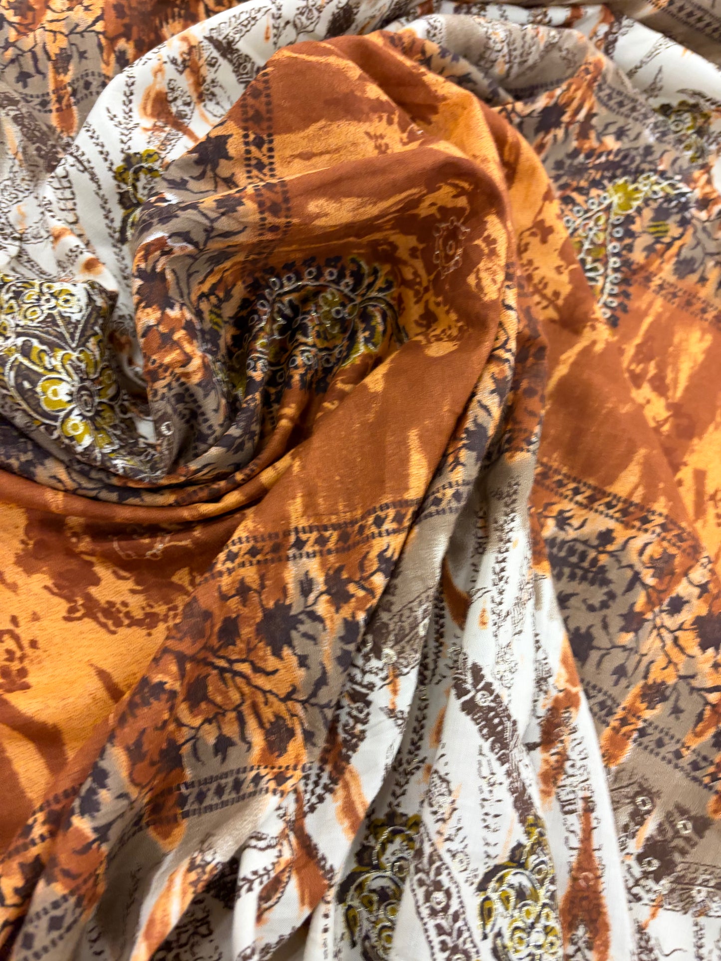 HAGRID 026 Boho style printed  cotton voile