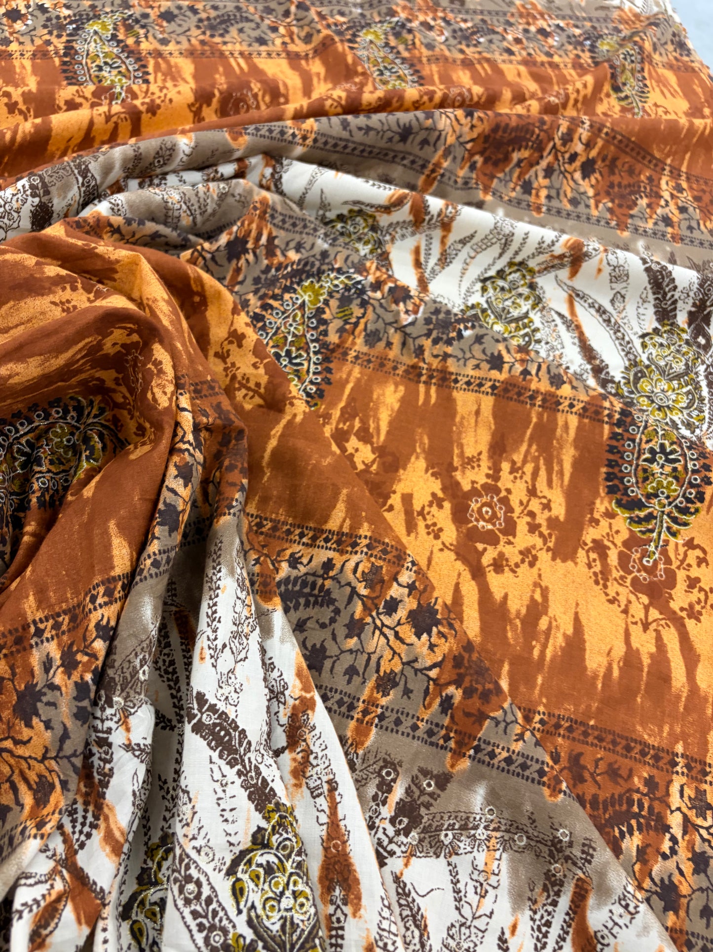 HAGRID 026 Boho style printed  cotton voile