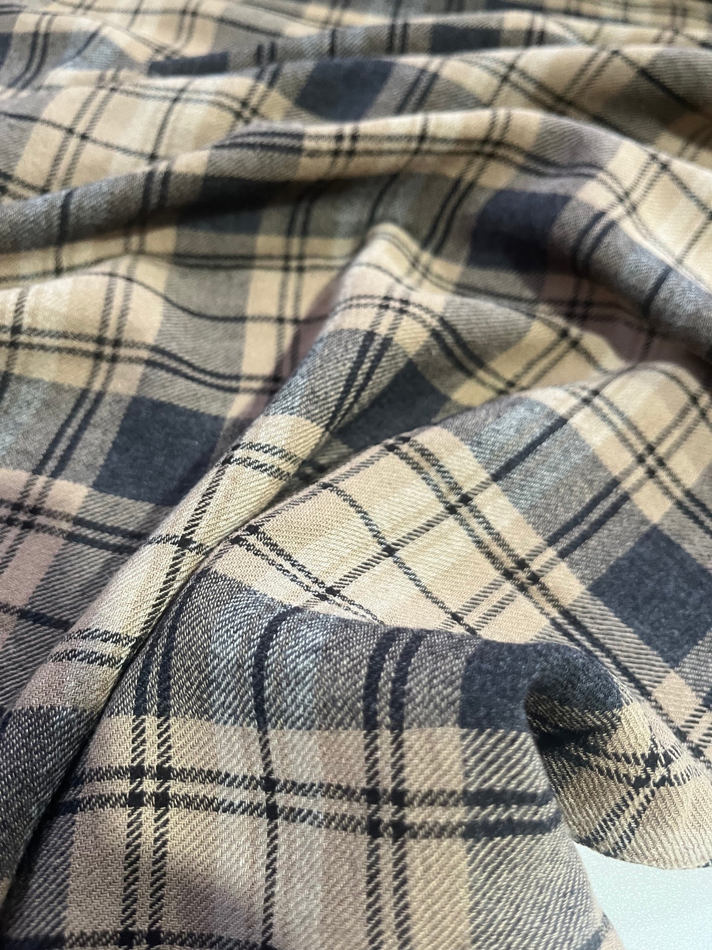 BRIAN 030 cotton check light flannel