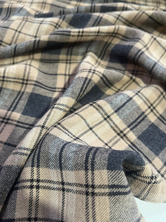 BRIAN 030 cotton check light flannel