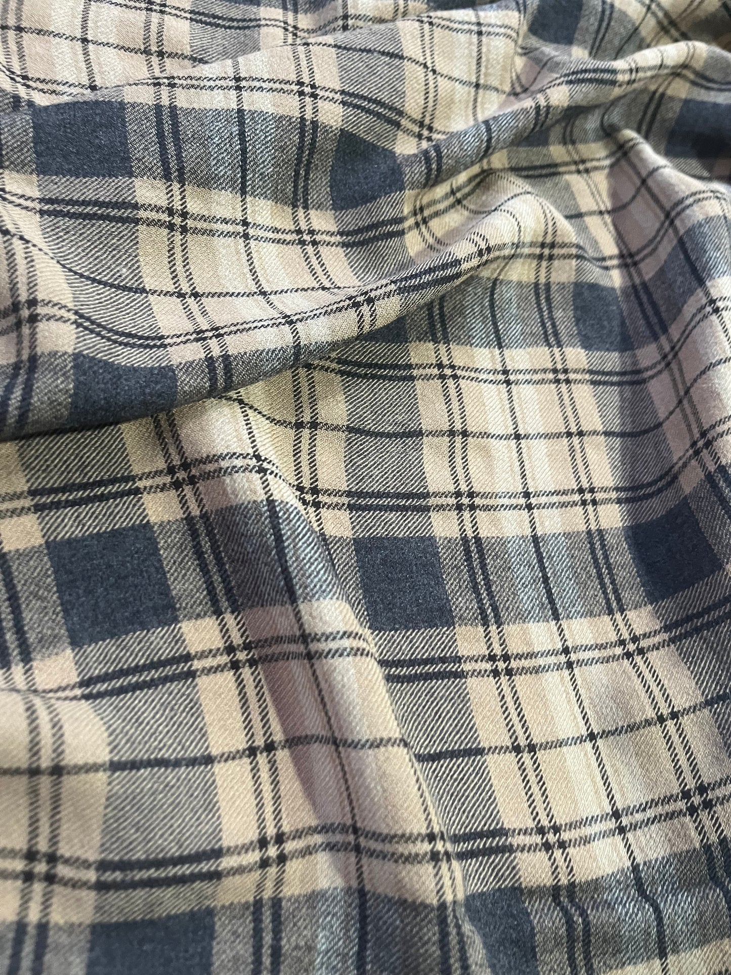 BRIAN 030 cotton check light flannel
