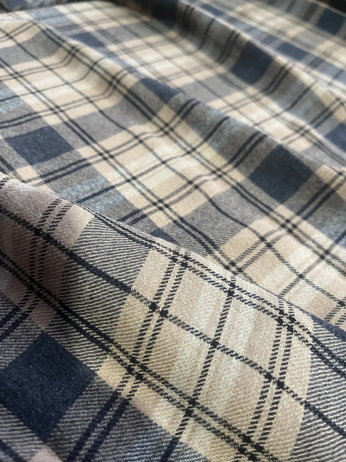 BRIAN 030 cotton check light flannel