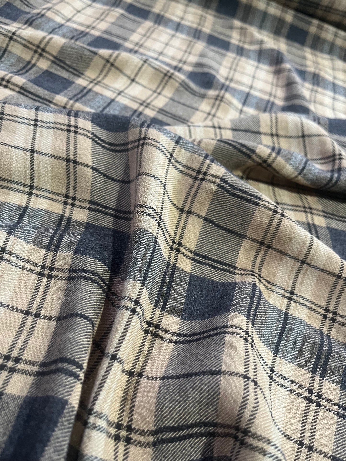 BRIAN 030 cotton check light flannel