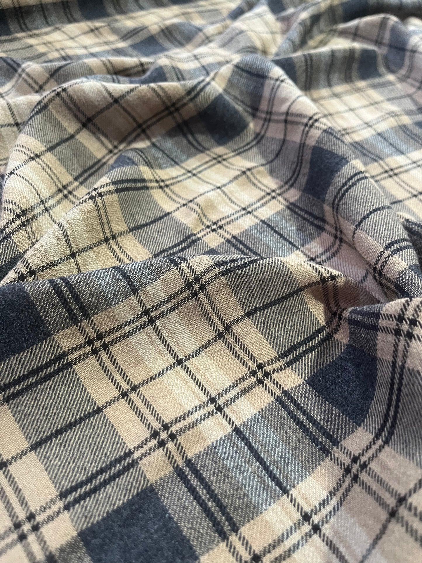 BRIAN 030 cotton check light flannel