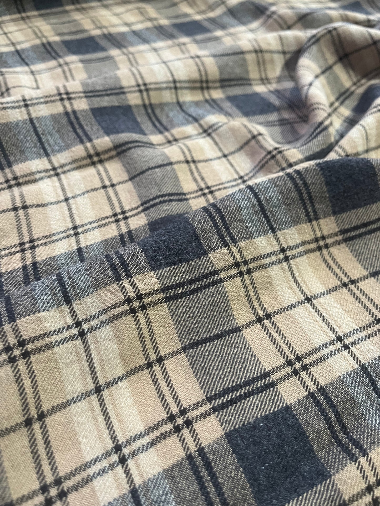 BRIAN 030 cotton check light flannel
