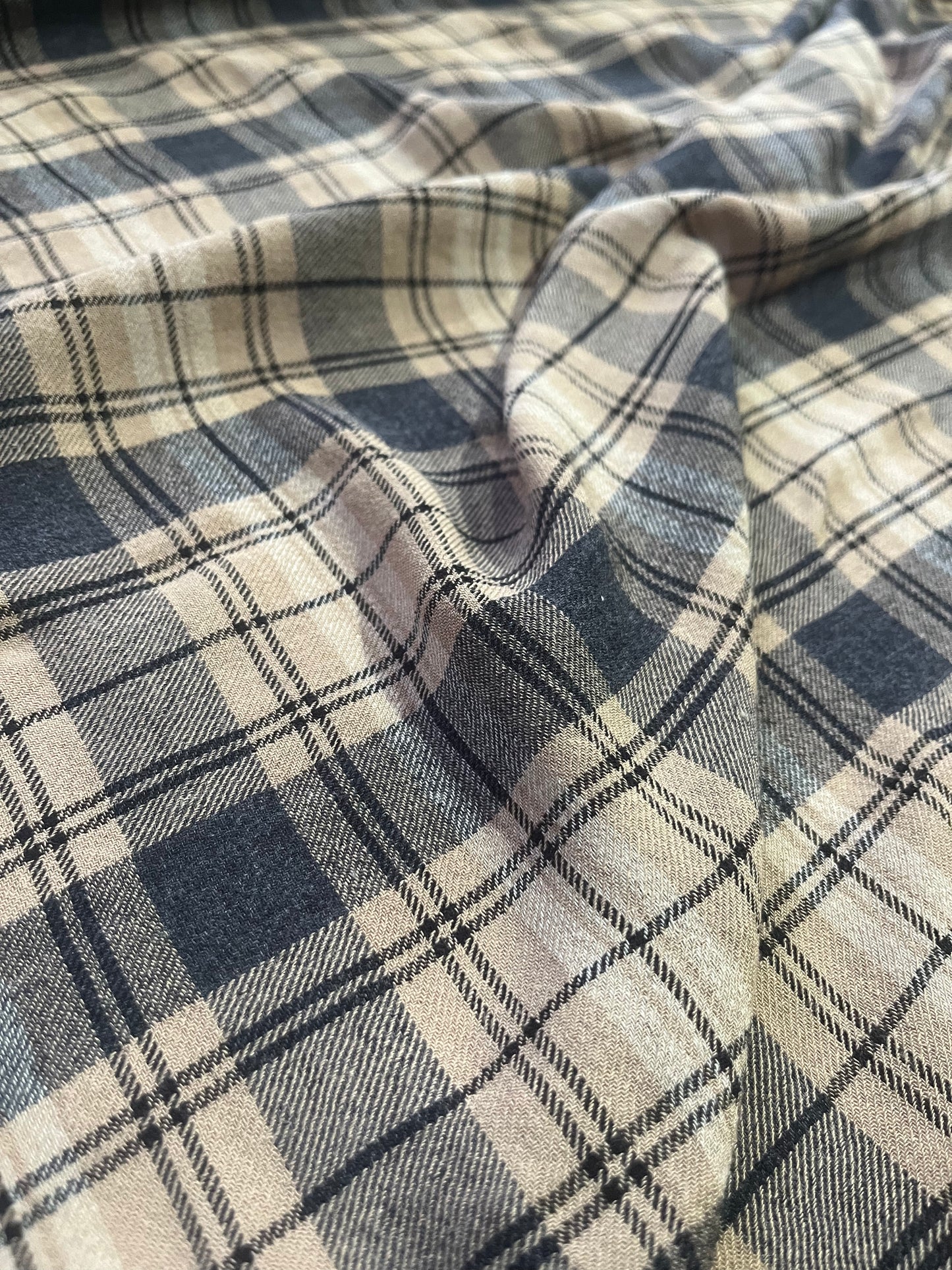 BRIAN 030 cotton check light flannel