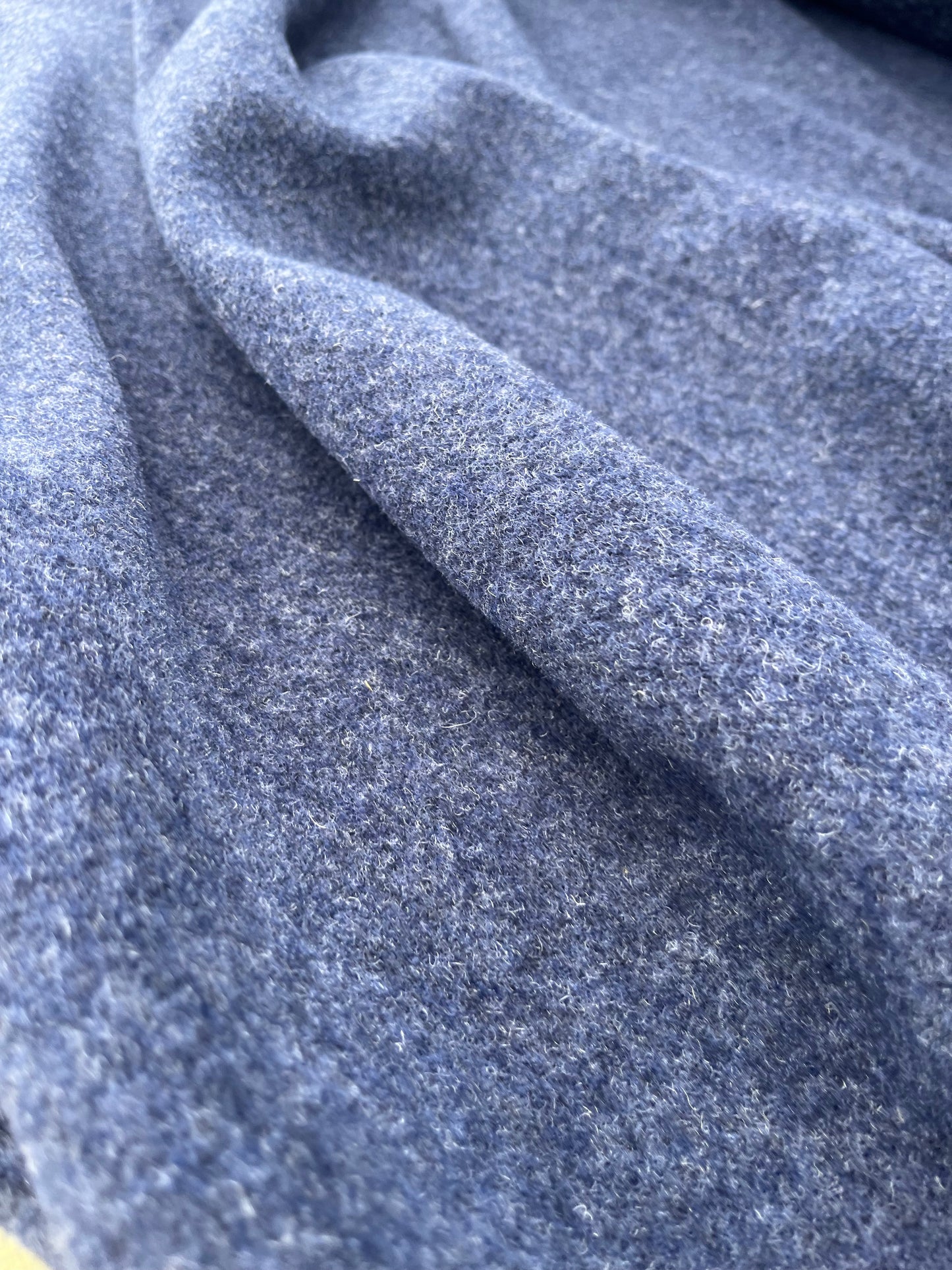 WOOLY 012 heavy boiled wool blue mélange