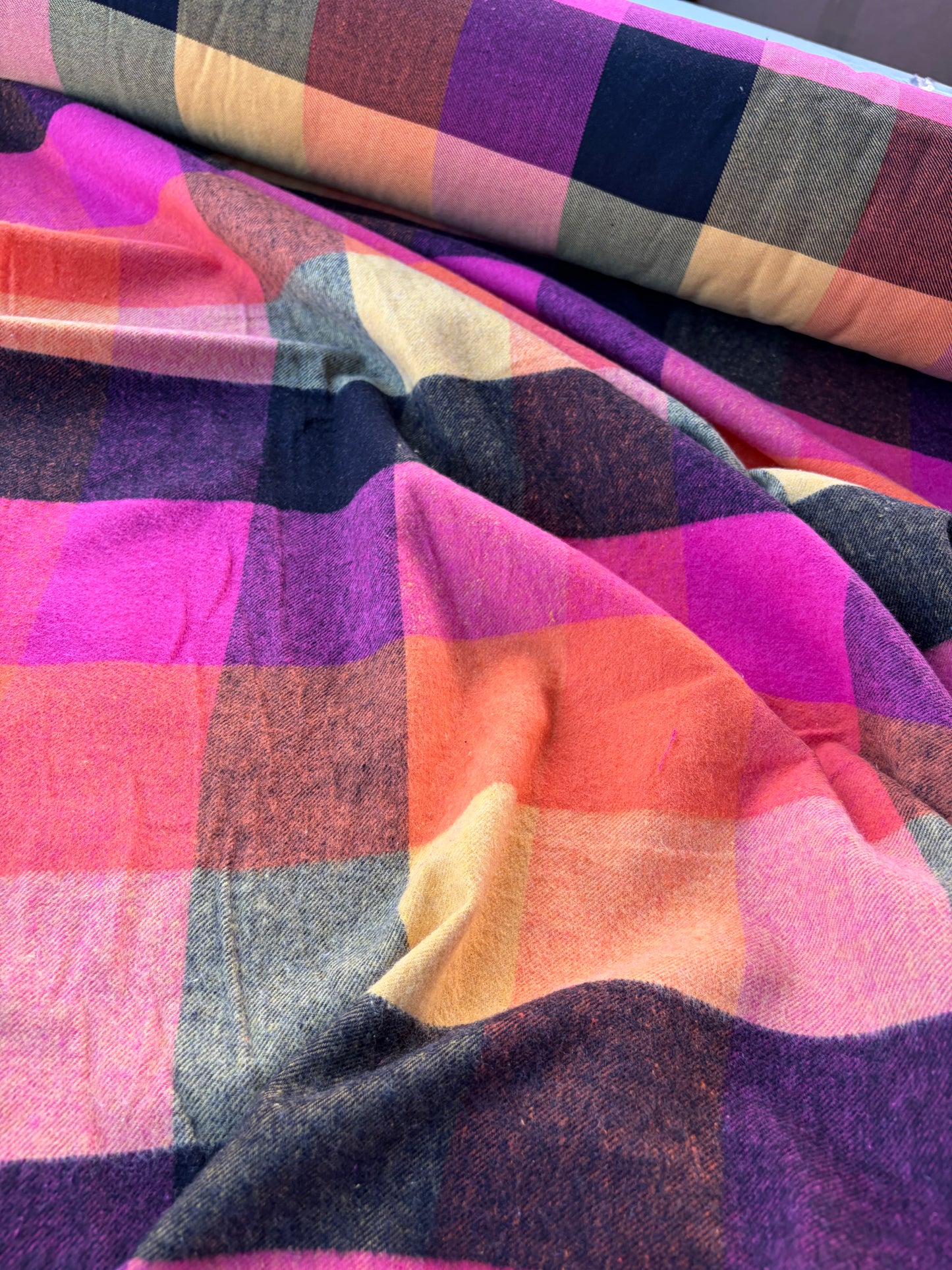 MOE 048 heavy cotton flannel check
