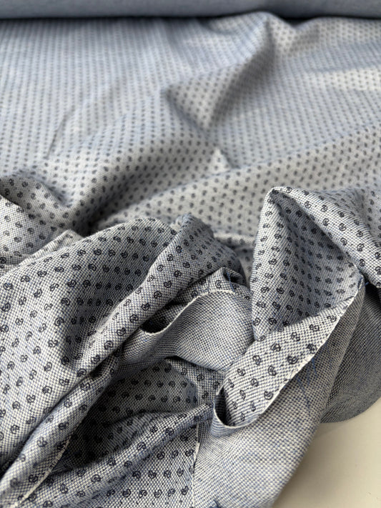 FLORIAN 007 cotton piqué indigo small design