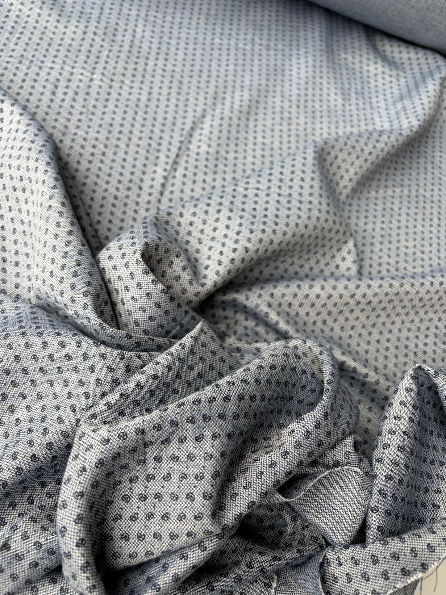 FLORIAN 007 cotton piqué indigo small design