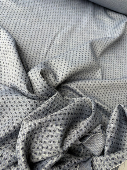PC FLORIAN 007 cotton piqué indigo small design
