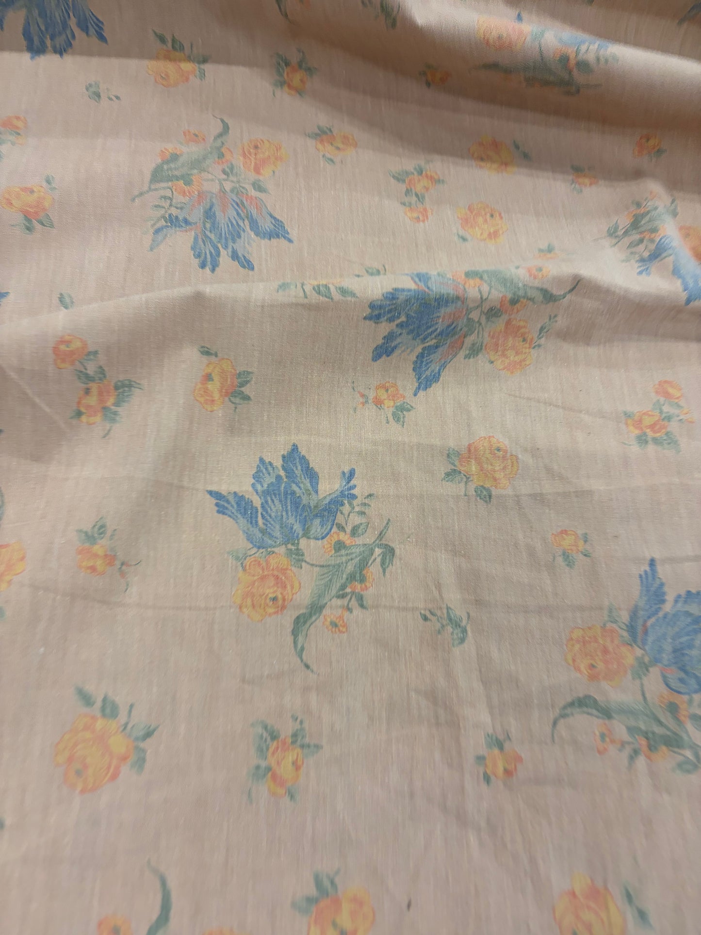 HAGRID 032soft salmon printed  cotton bachette